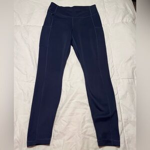 PATAGONIA WOMEN’S NAVY PACK OUT TIGHTS, ANKLE LENGTH LEGGINGS SIZE MEDIUM